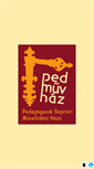 Mobile Screenshot of pedmuvhaz.hu